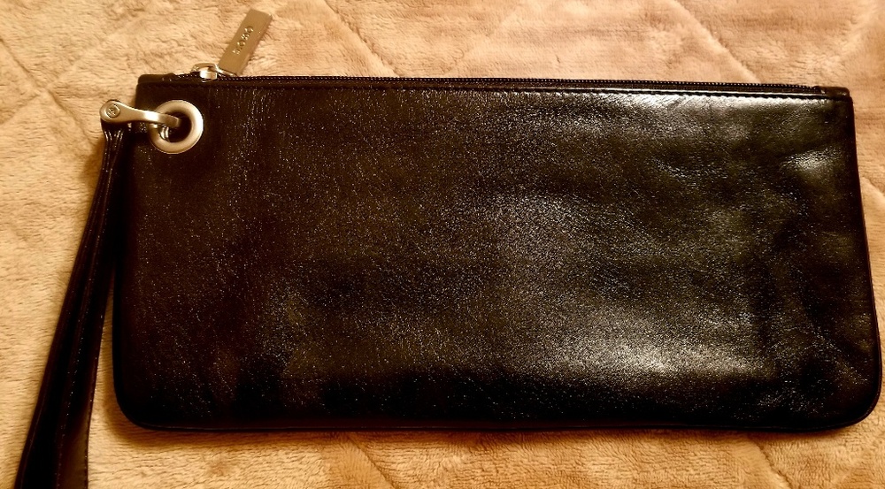 Hobo International Zoe Black Wristlet Clutch